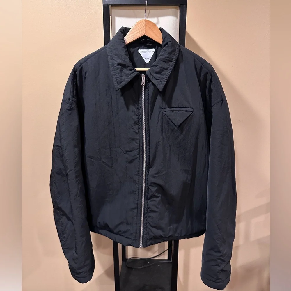 Bottega Veneta Tech Nylon Blouson Zip Padded Twill Jacket - Picture 1 of 16